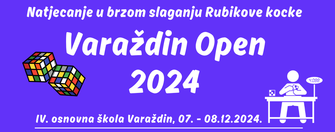 Varaždin Open 2024- natjecanje u brzom slaganju RUBIKOVE KOCKE