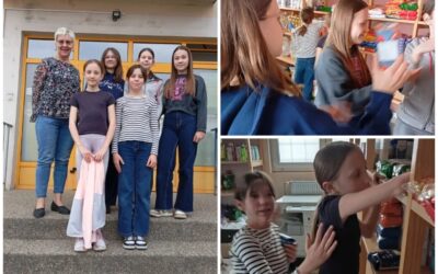 Vjeronaučna skupina : volonterstvo i liturgija volontirali u Socijalnoj samoposluzi „Kruh sv. Antuna“ u Varaždinu